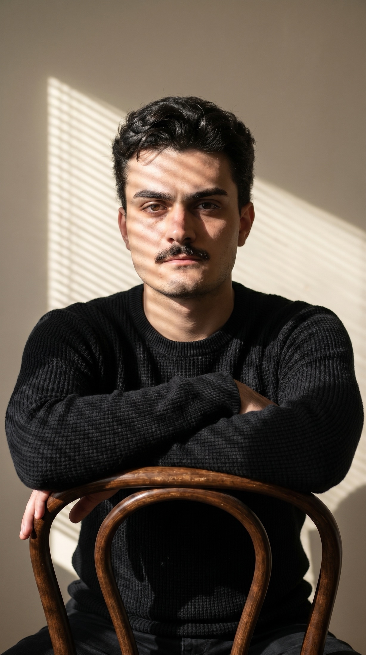 Retrato editorial produzido com inteligência artificial